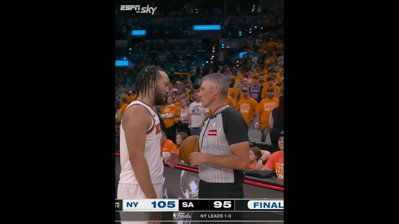 The NY Knicks are 3 wins away from the Larry O'Brien 🏆 #NBA #SkySportNZ