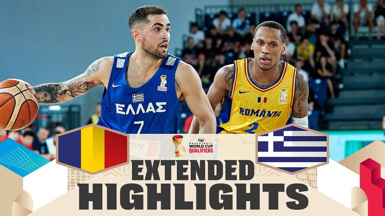 Romania 🇷🇴 v Greece 🇬🇷 | Extended Highlights | FIBA Basketball World Cup 2027 European Qualifiers