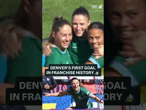 Melissa Kössler made history scoring Denver Summit’s first-ever goal in the NWSL 👏