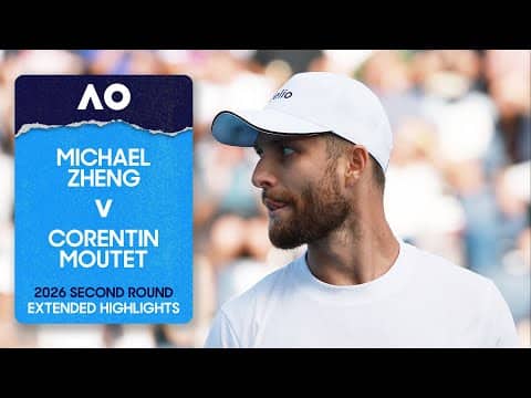 Michael Zheng v Corentin Moutet Extended Highlights | Australian Open 2026 Second Round