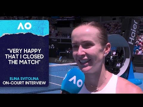Elina Svitolina On-Court Interview | Australian Open 2026 Second Round