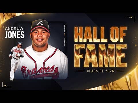 Andruw Jones has been elected to the Baseball Hall of Fame! (Career highlights)