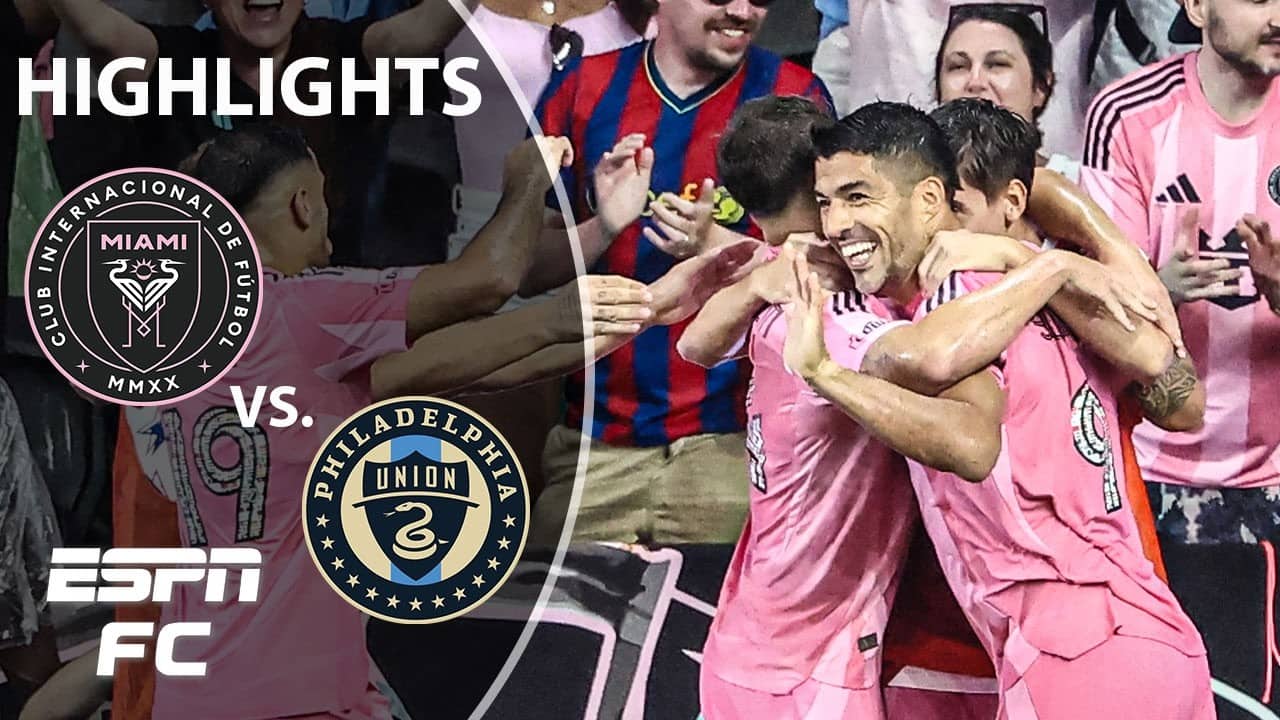 LUIS SUAREZ HAT TRICK ✨ Inter Miami vs. Philadelphia Union | MLS Highlights | ESPN FC