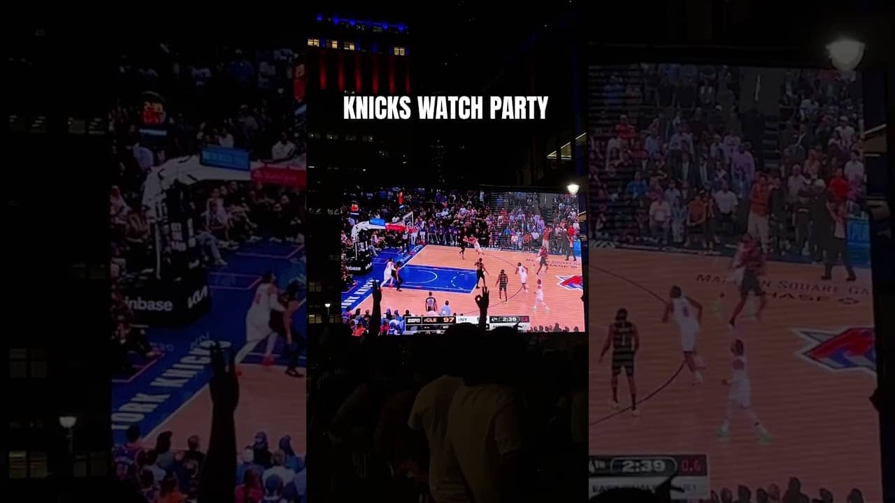 you can still feel the energy from outside 🙌 #nba #nyknicks #nbaplayoffs