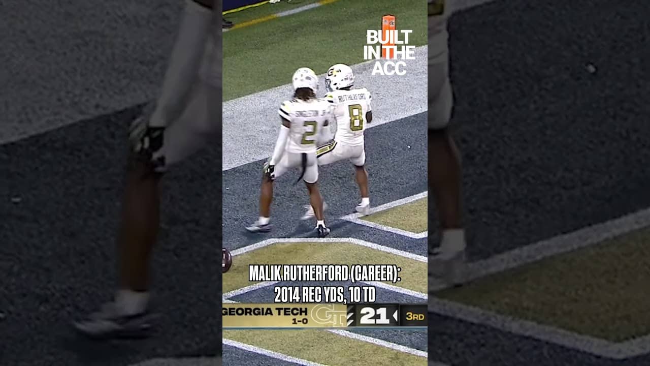 ⚡️ Great in space. Malik Rutherford is #BuiltInTheACC   #nfldraft #collegefootball #georgiatech