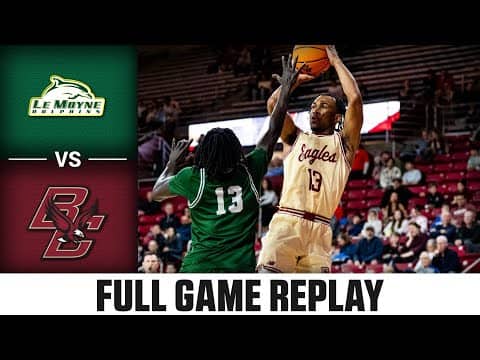 Le Moyne Dolphins vs. Boston College Eagles Full Match Replay | 2025 ACC Men's Basketball