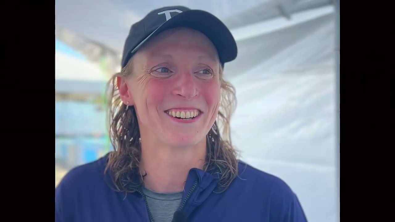 Katie Ledecky on 1500 Free: "Fun to swim a 15:25 and not be surprised by it"
