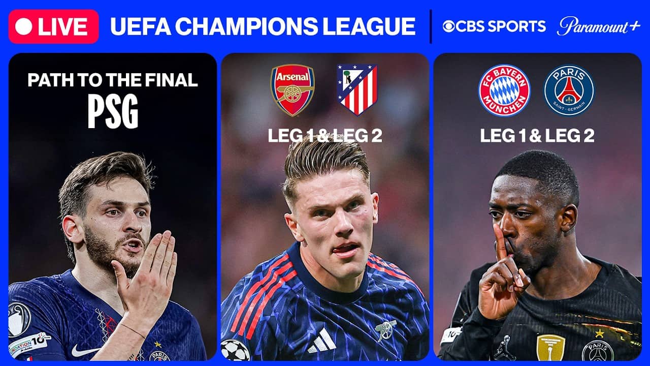 ARSENAL & PSG Semifinal MATCH REPLAY | ⭐ UEFA Champions League 24/7 ⭐