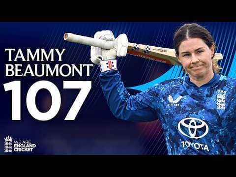 Stunning ODI Century! | Tammy Beaumont Masterclass v West Indies