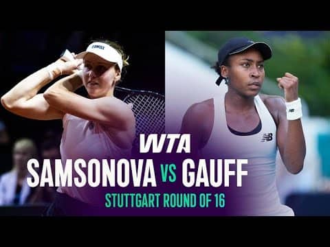 Liudmila Samsonova vs. Coco Gauff | 2026 Stuttgart Round of 16 | WTA Match Highlights