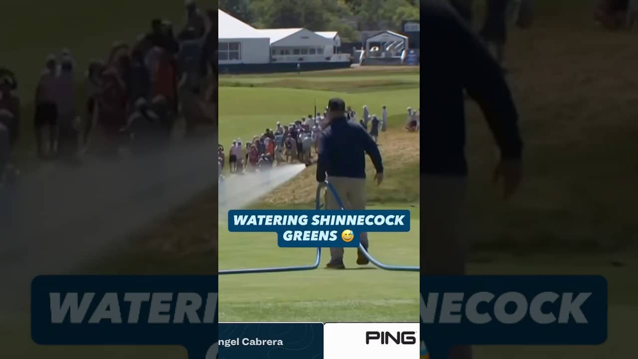Shinnecock Greens Already Being Watered 😅