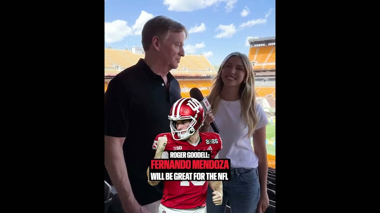 Roger Goodell is excited to see what Fernando Mendoza brings to the NFL 🏈