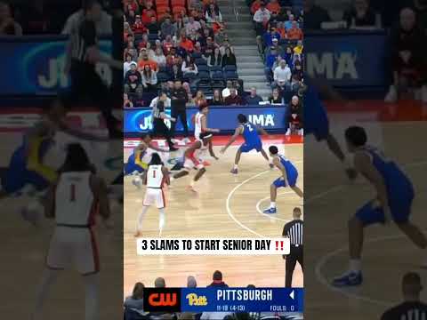 Senior day emotions were all ANGER for William Kyle 😤 #Syracuse #slamdunk #cbb #accbasketball