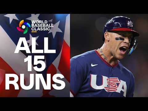 ALL THE RUNS! Team United States plates 15 runs in 2026 World Baseball Classic debut! 🇺🇸