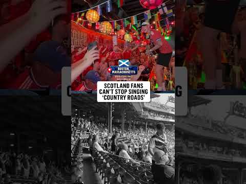 The Scottish celebration continued into today, as the Tartan Army took over Fenway Park