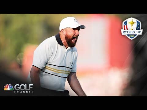 Shane Lowry RETAINS Ryder Cup for Team Europe at Bethpage Black | Golf Channel