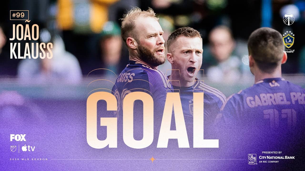 GOAL: João Klauss scores AGAIN for the Galaxy to tie the game in Portland