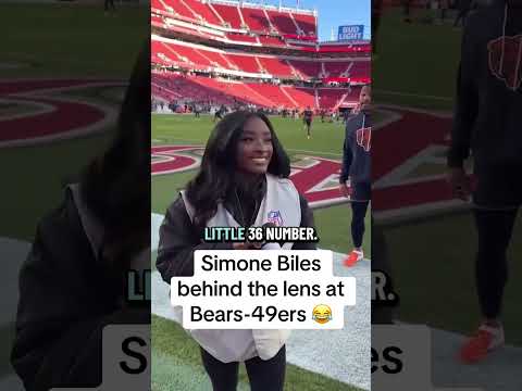 Simone Biles' new side gig 😆 (via @NFL/TT)