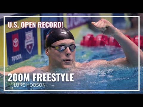 Luke Hobson Chases Down U.S. Open Record in 200M Freestyle | 2025 Toyota National Championships
