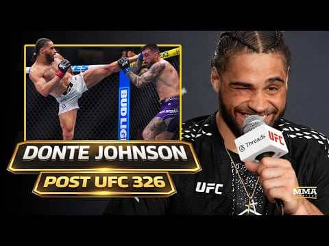 Donte Johnson Reacts To Being First UFC Fight On CBS: 'People Locked Up Watched Me Fight' | UFC 326