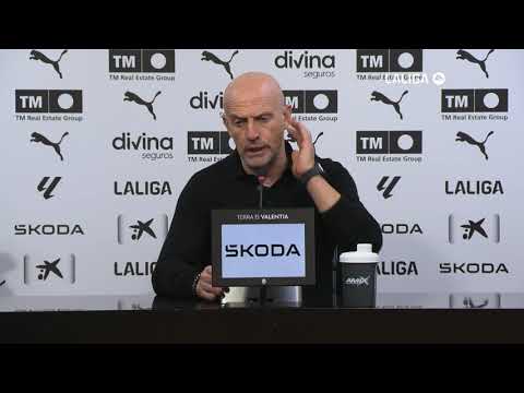 Rueda de prensa de Julián Calero tras el encuentro Valencia CF-Levante UD