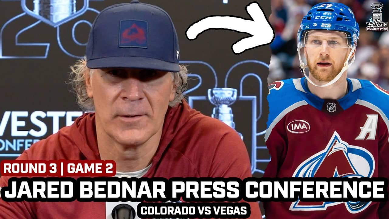 Jared Bednar Says Cale Makar is OUT But Confident in Avs Before HUGE Game 2 vs Vegas Golden Knights