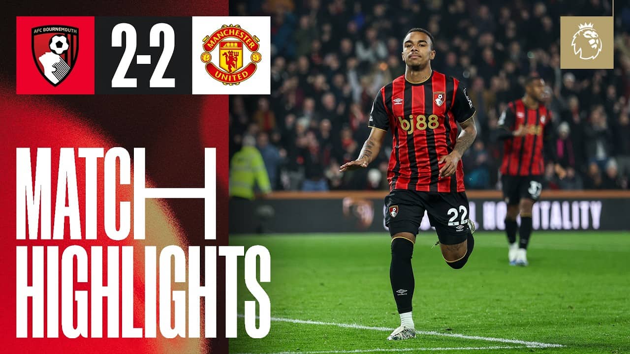 Kroupi nets late leveler in draw against Manchester United | AFC Bournemouth 2 - 2 Manchester United