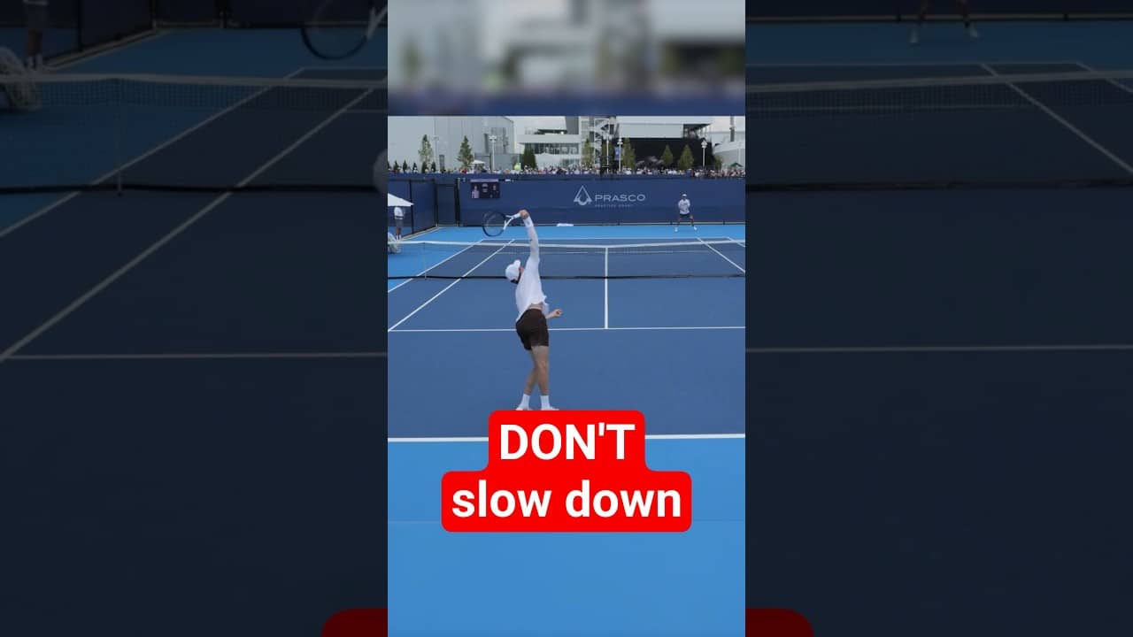STOP slowing down your second serve