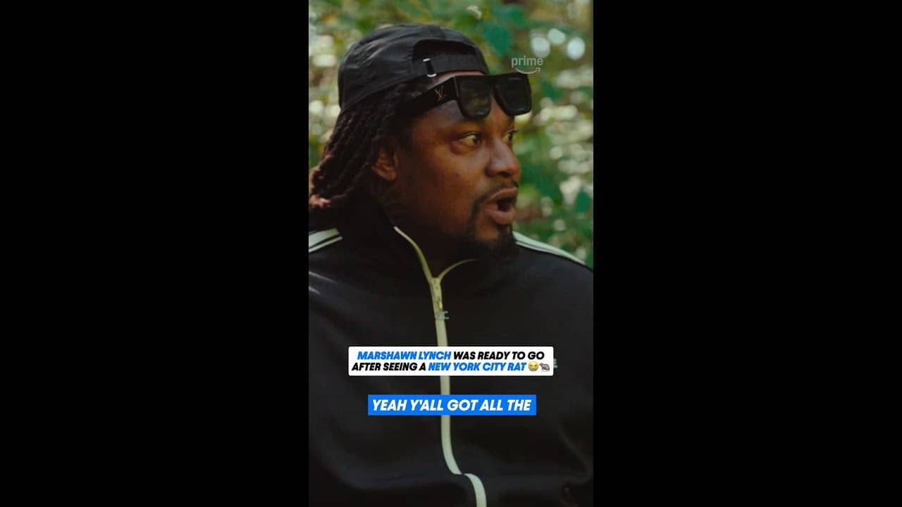 Marshawn Lynch sees NYC rat for first time while Birding