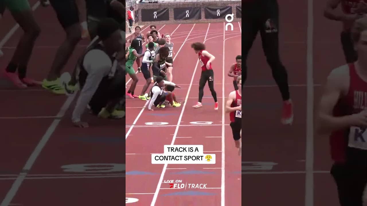 That's a football player if I've ever seen one 🤷‍♂️🎥 Watch the Penn Relays LIVE on FloTrack