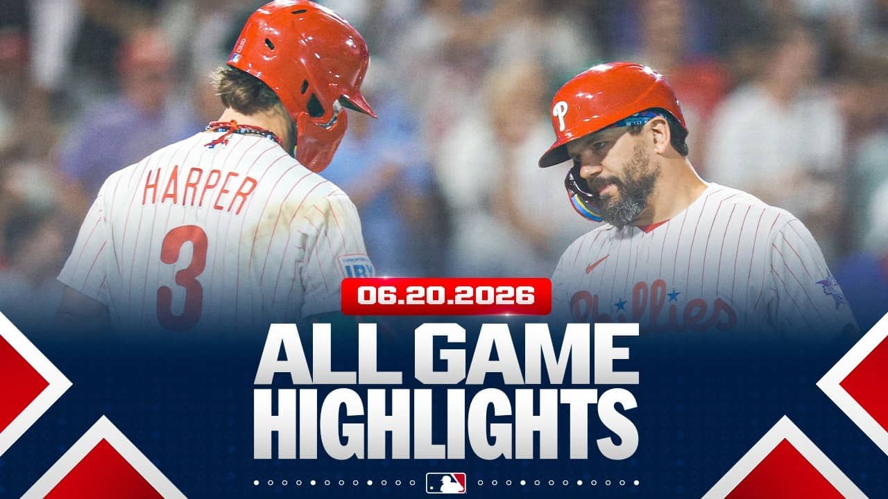 Highlights from ALL GAMES on 6/20 (Phillies' HISTORIC offensive outburst, Albies walk-off HR & MORE)