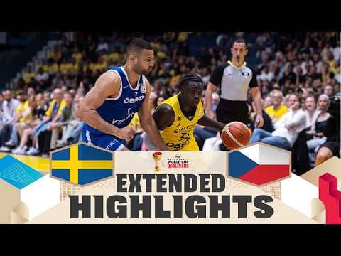 Sweden 🇸🇪 v Czechia 🇨🇿 | Extended Highlights | FIBA Basketball World Cup 2027 European Qualifiers
