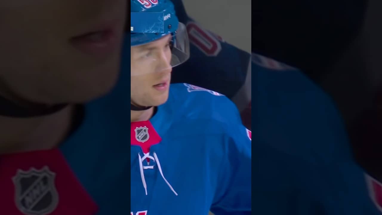 COOLS TAPS IT IN 🤝 #willcuylle #nhl #hockey #goal #nyr