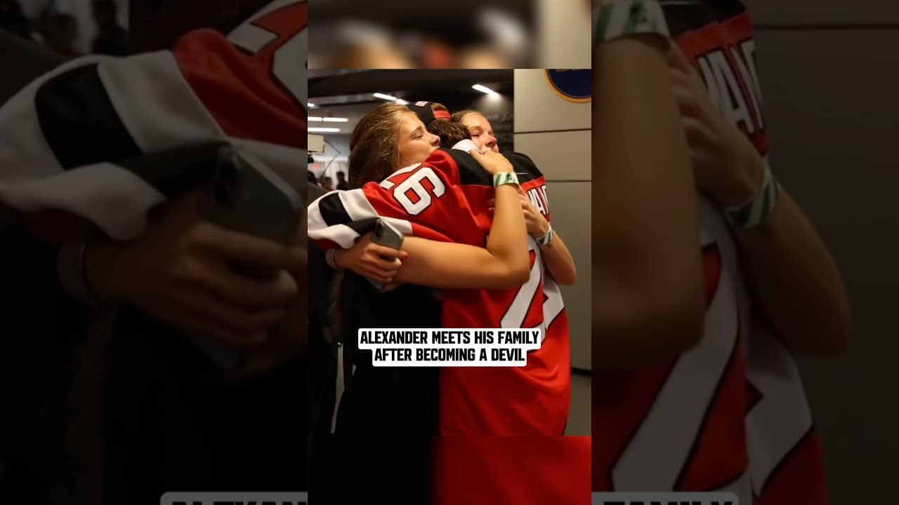 This one belongs to the whole fam. #shorts #alexandercommand #hockey #nhldraft #nhl #njdevils