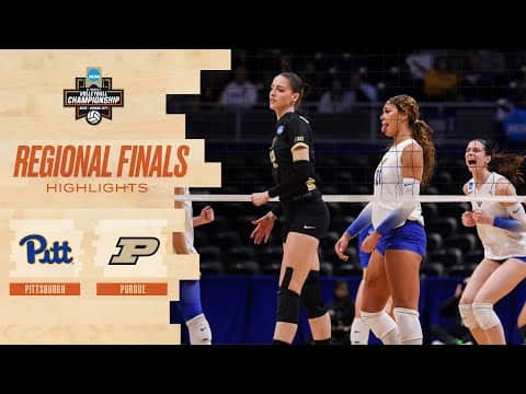 Pittsburgh vs. Purdue: 2025 NCAA volleyball regional final highlights