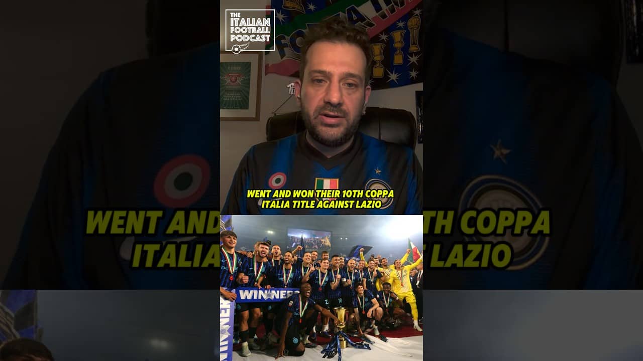 Inter Milan beat Lazio 2-0 to win the Coppa Italia 🏆 #shorts #intermilan #lazio