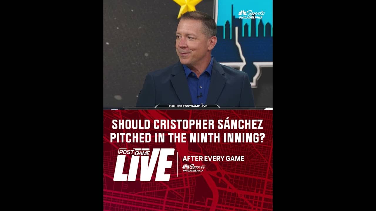 Was it the right move to take Cristopher Sánchez out after eight scoreless innings? 👀
