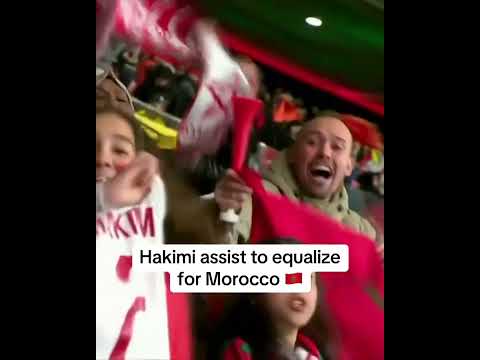 Hakimi and his teammate celebrated a little too hard after equalizing 😅