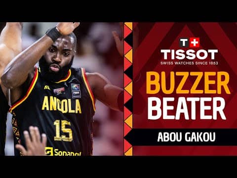 Gakou seals the deal! | 🚨 TISSOT Buzzer Beater | GUI 🇬🇳 vs ANG 🇦🇴 | FIBA AfroBasket 2025