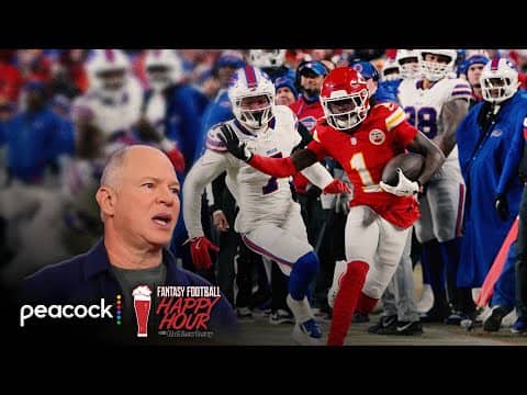 Will Xavier Worthy be Chiefs' top-scoring wide receiver? | Fantasy Football Happy Hour | NFL on NBC