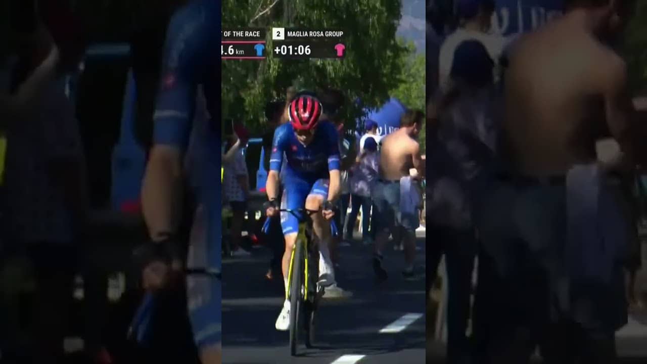 Jonas Vingegaard makes his big move 🔥 The Dane can sense the pink jersey as he attacks at the Giro.