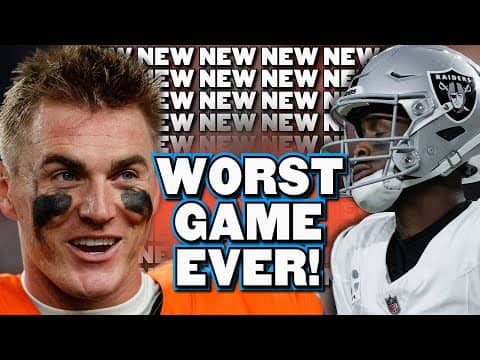 The New NEW^38 Worst Game Ever! Broncos vs Raiders
