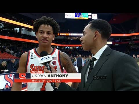 Kiyan Anthony reacts to 15-point game in his Syracuse debut | ESPN College Basketball