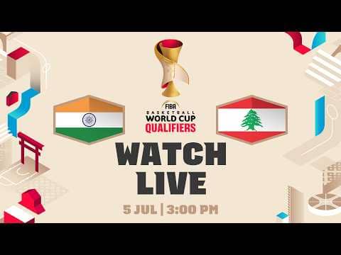 India v Lebanon | Full Basketball Game | FIBA Basketball World Cup 2027 Asian Qualifiers