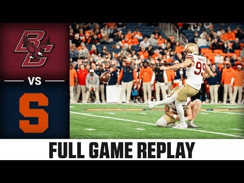 Boston College vs Syracuse Full Game Replay | 2025 ACC Football