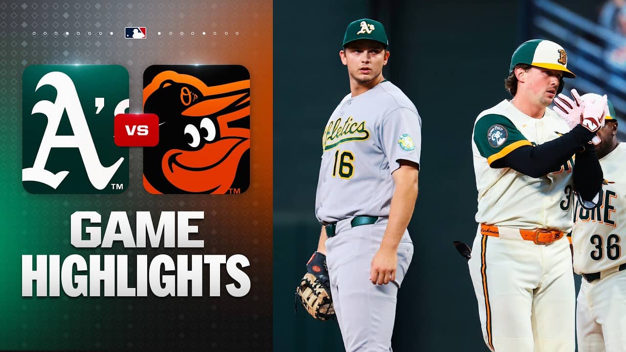 A's vs. Orioles Game Highlights (5/8/26) | MLB Highlights