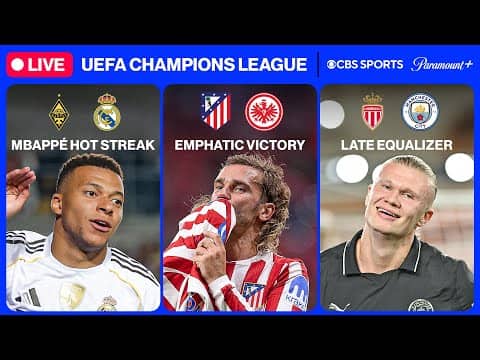 UEFA Champions League 24/7 ⭐ | MD2: Real Madrid, Man City & MORE | Tuesday 1/6 | CBS Sports Golazo