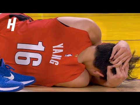 Yang Hansen Heads to LOCKER ROOM After Head Injury vs Warriors 😬
