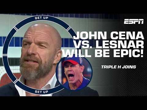 GOAT vs. THE BEAST 🔥 Triple H details John Cena vs. Brock Lesnar at WWE Wrestlepalooza | Get Up