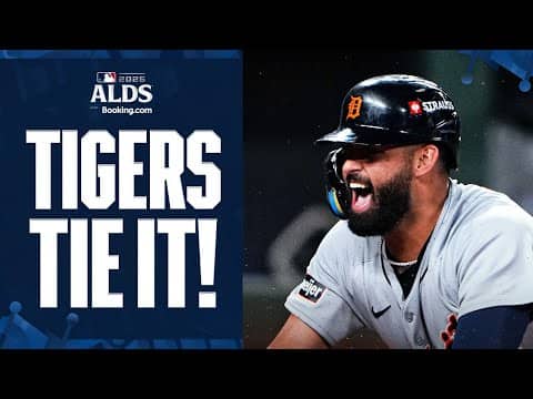 Tigers tie ALDS Game 2 after Spencer Torkelson’s CLUTCH double! 😳